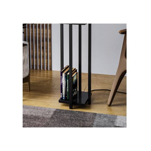 Opviq Polica Lampa 8125 Podna lampa, crno-bijela Slike