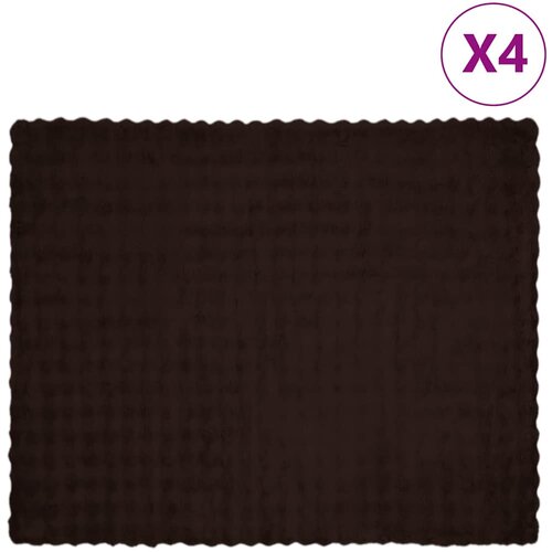 vidaXL Lažni zec deka 4 pcs Kamel 130 x 150 cm Poliester Cijene