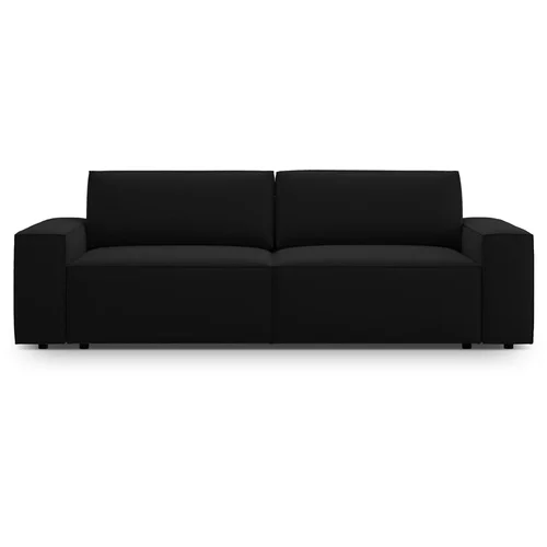 Micadoni Crna sklopiva sofa od bouclé tkanine 247 cm Jodie – Home