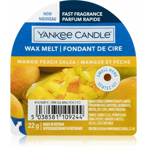 Yankee Candle Mango Peach Salsa vosek za aroma lučko 22 g unisex