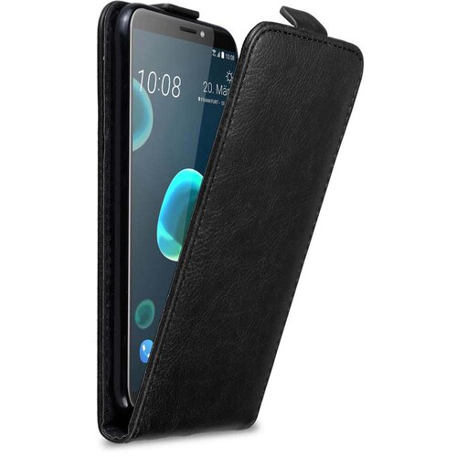 Cadorabo Ohi&scaron;je, združljivo z HTC Desire 12 PLUS v nočna črna - Za&scaron;čitni ovitek v obliki flipa z magnetnim zapiranjem, (20563982) Cene