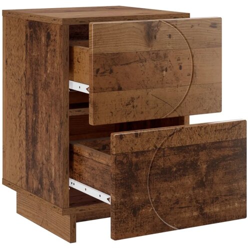 Noćni ormar Staro drvo 33 5 x 34 5 x 50 cm Konstruirano drvo - Staro drvo 1 Slike