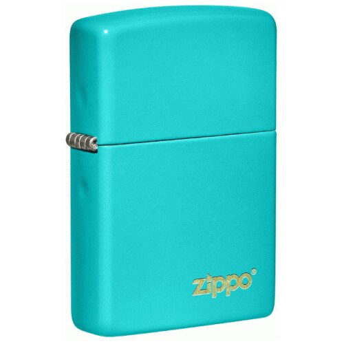 Zippo upaljač flat turquoise logo Slike