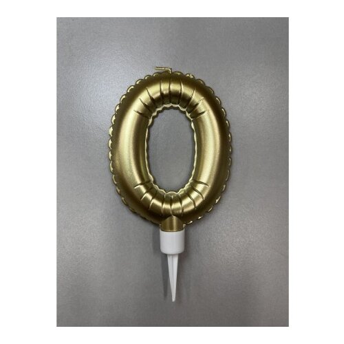Balloon candle, svećica, zlatna, broj 0 ( 710380 ) Slike