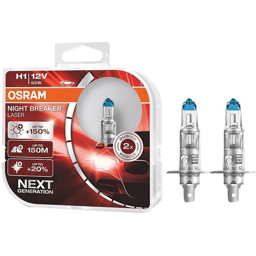 Osram sijalica 12v H1 150% laser - 2 kom. Slike