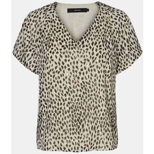 Vero_Moda Beige patterned blouse Penny - Women