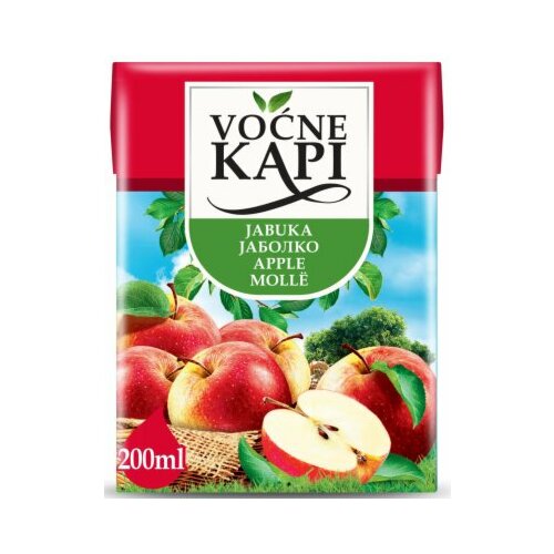 Voćne Kapi jabuka sok 200ml tetra brik Cene