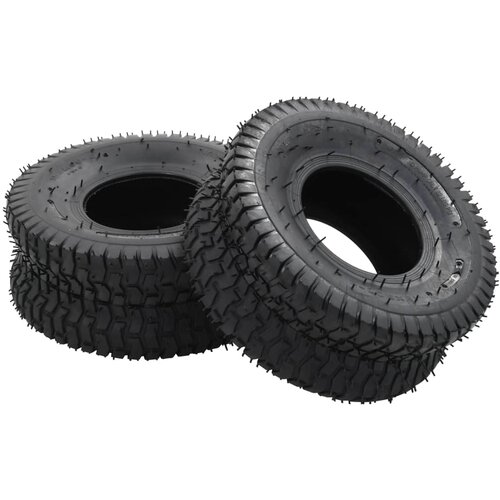 vidaXL 4-dijelni set guma za kolica i zračnica 15 x 6.00-6 4PR gumeni Cijene