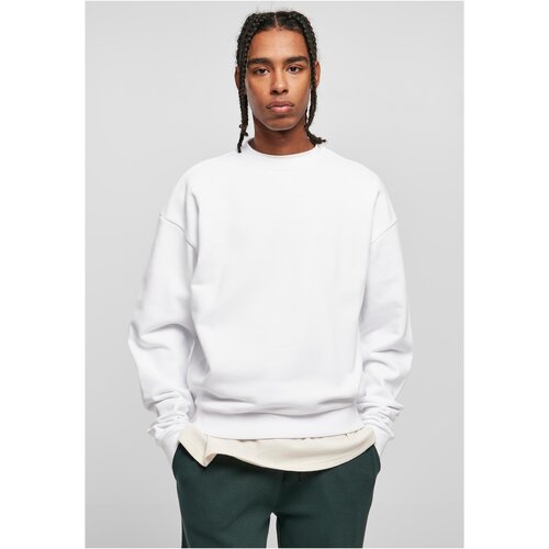 Urban Classics Plus Size Ultra Heavy Crew white Cene