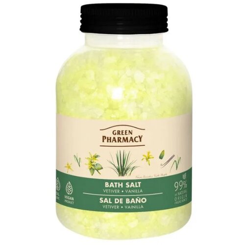 Sol za kupanje i pedikuru Green Pharmacy 1000 g &amp;ndash; Vetiver and Vanilla Slike