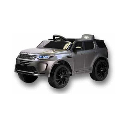dečiji auto land rover discovery sa kožnim sedištem i mekim gumama na akumulator - sivi Slike
