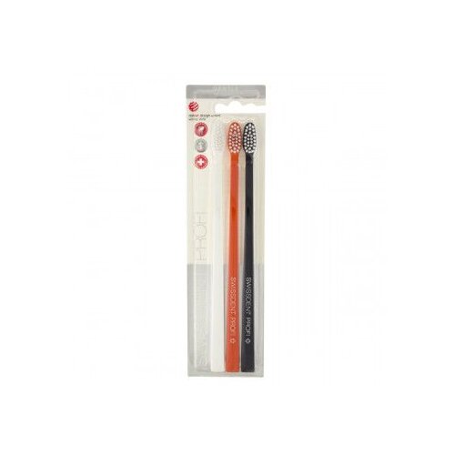 Swissdent Profi Gentle Trio zobna &amp;scaron;četka - ekstra mehka 3 kos 3 ks odtenek White, Black, Orange Slike