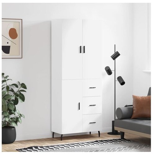 vidaXL Visoka komoda bijela 69 5x34x180 cm konstruirano drvo Cijene