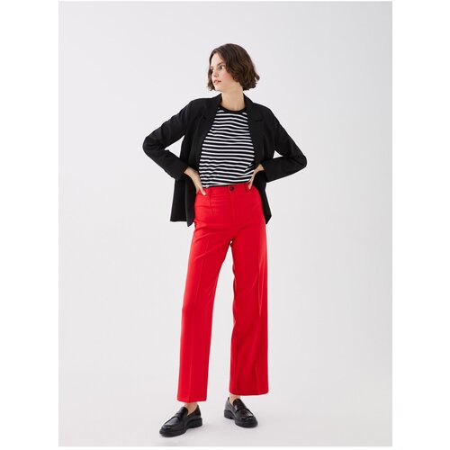 LC Waikiki Standard Fit Straight Crepe Women's Trousers Cene