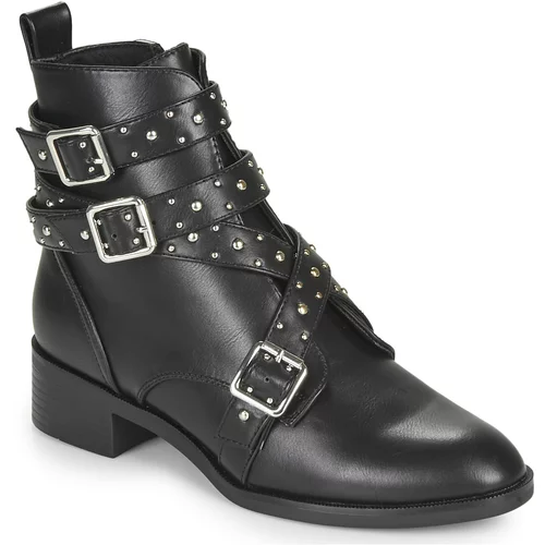 Only bright 14 pu stud boot crna