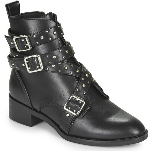 Only Pol&amp;scaron;kornji BRIGHT 14 PU STUD BOOT Črna Slike