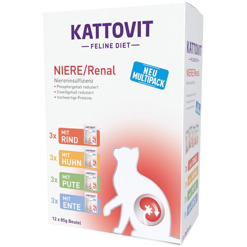 Kattovit Niere/Renal vrečke 12 x 85 g - Miks - Miks (4 vrste) Cijene