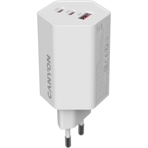 Canyon charger HEXAGON 65 GaN 65W 2xPD 1xQC EU White Slike