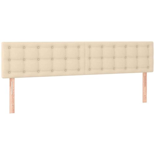  S oprugama i madracem krem 200 x 200 cm od tkanine Slike