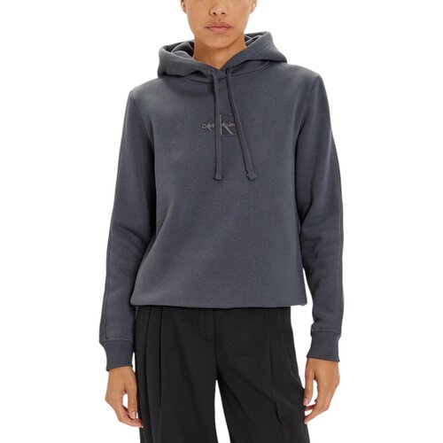 Calvin Klein Jeans Puloverji MONOLOGO REGULAR HOO J20J223536 Siva Cene