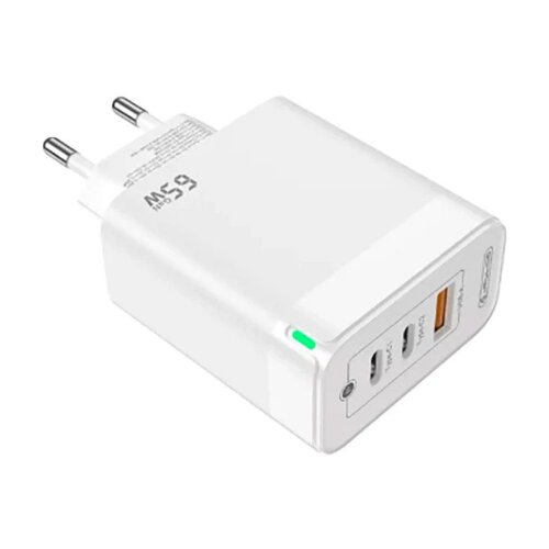 Jellico hišni polnilec adapter C79 220V Gun Quick Charge PD 65W vhod 1x USB A in 2x Type C bel Cene