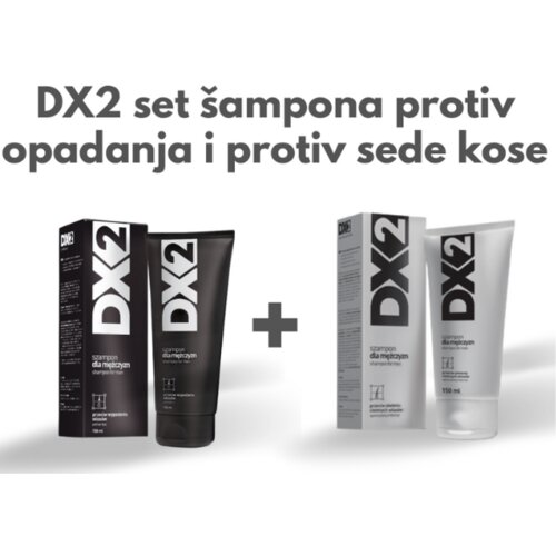 DX2 set šampona protiv opadanja i protiv sede kose Slike