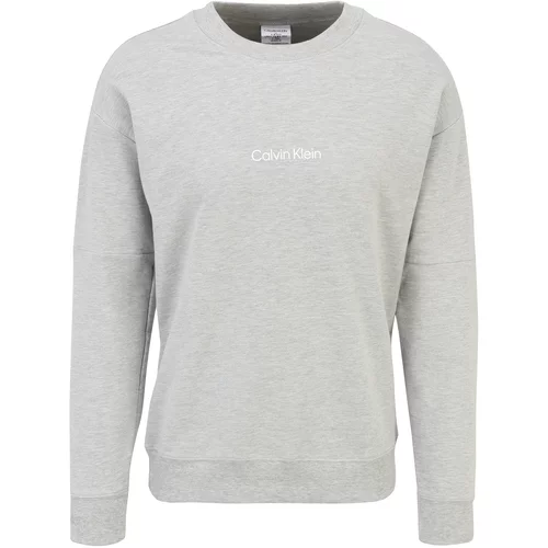 Calvin Klein Sweater majica svijetlosiva / bijela