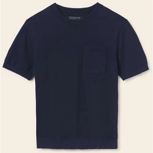 Mayoral Otroška bombažna kratka majica mornarsko modra barva
