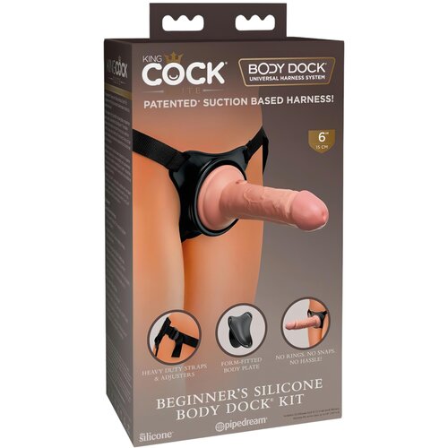 King Cock Elite za početnike - dildo na štipaljku s pojasom (prirodni) Cene