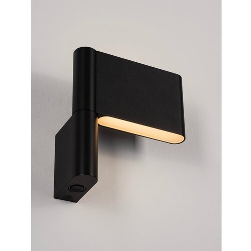 Nova Luce Mat crna LED zidna lampa aluminijska sa savitljivom konstrukcijom Flusso &amp;ndash; Slike