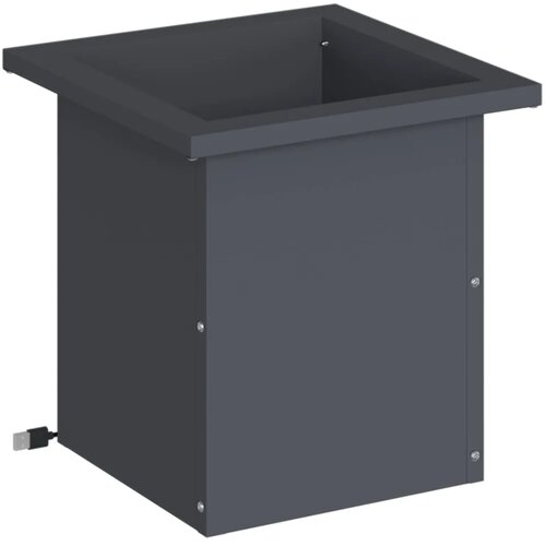  Vrtna posuda za sadnju s LED svjetlom Antracit 30 x 30 x 30 cm - Antracit 30 x 30 x 30 cm 1 Slike