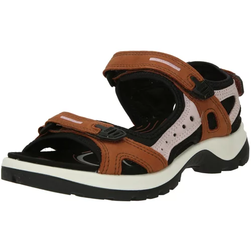 Ecco Pohodni sandali 'OFFROAD' rjasto rjava / pastelno roza / črna