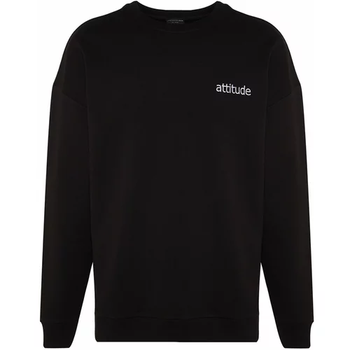 Trendyol Sweatshirt - Black - Oversize
