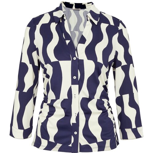Orsay Dark blue women's blouse with collar - Women's Cene