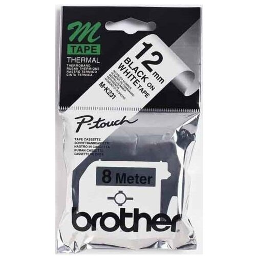 Brother Schriftbandkassette BF.wei&szlig;/DF. schwarz M-K231S: kartu&scaron;a s trakom BF. bela/DF. črna M-K231S., (20830733) Cene