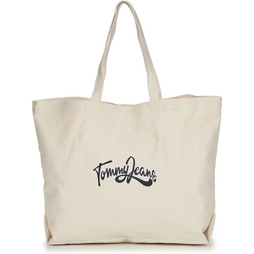 Tommy Jeans Nakupovalne torbe TJW CANVAS TOTE NATURAL Bež Slike