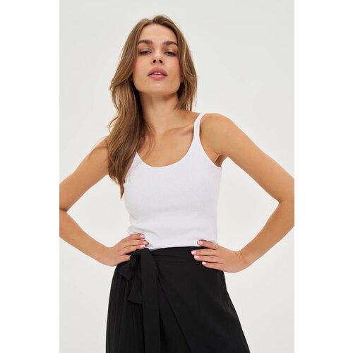 Marisse White Cotton Top Slike