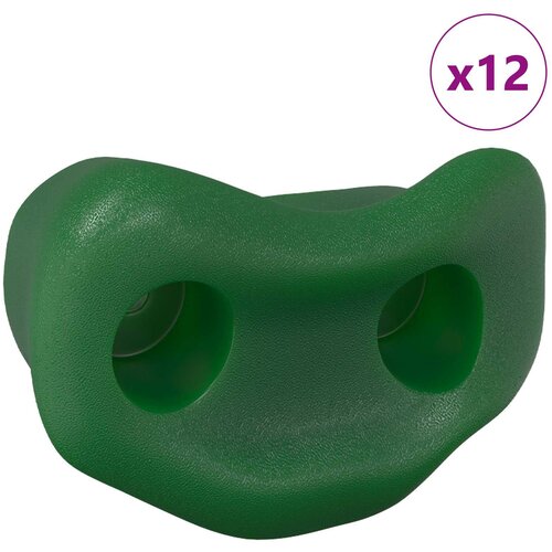 vidaXL Oprijemala za plezanje 12 pcs Zelena 100 x 67 x 43 mm PP, (5000202768) Cene