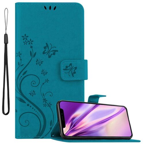 Cadorabo Ohišje, združljivo z Apple iPhone X / XS v klasična rožnata zlata - Zaščitni ovitek v cvetličnem dizajnu z magnetnim zapiranjem, stoječo funkcijo in režami za kartice, (20562623) Cene