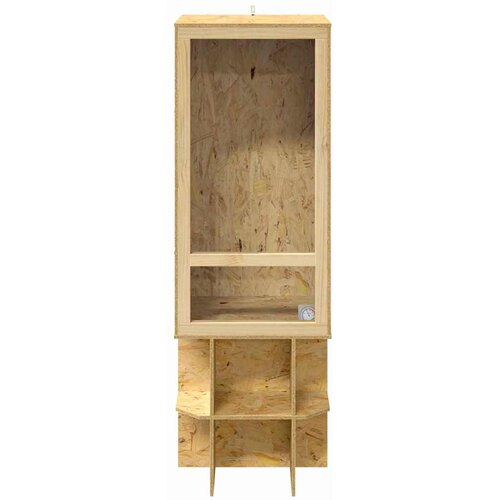  Terarij Smeđa 50 x 50 x 150 cm OSB Slike