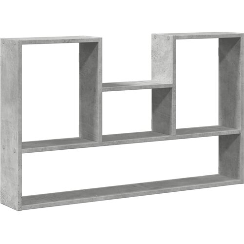  Zidna polica siva boja betona 99x15x60 cm konstruirano drvo Slike