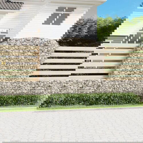 vidaXL Gabionska košara s lukom200x50x180/200 cm pocinčano željezo Cijene