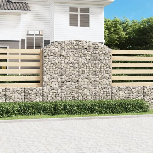 vidaXL Obokana gabonska košara 200x50x180/200 cm pocinkano železo Cene
