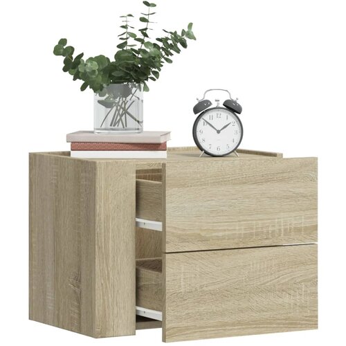 vidaXL Zidni noćni ormarić boja hrasta sonome 45 x 30 x 35 cm Cijene