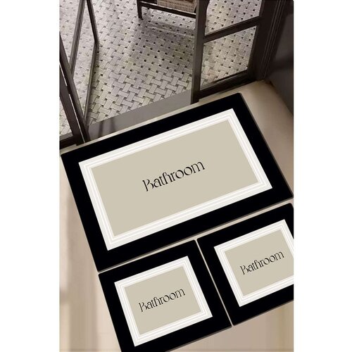  Roose Multicolor Bathmat Set (3 Pieces) Cene