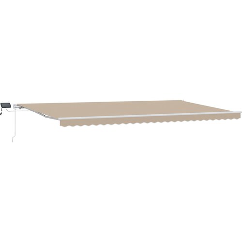 vidaXL Bež ročna zložljiva tenda z LED 600x300 cm, (22146473) Cene