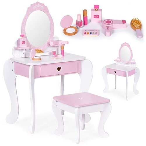 Veliki sto za šminkanje za decu Pink Cene