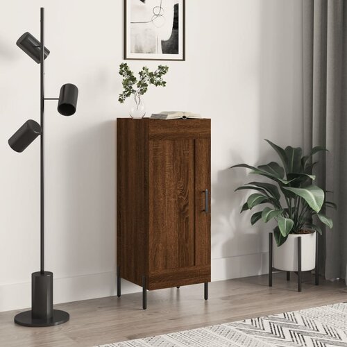 VidaXL Komoda boja smeđeg hrasta 34 5 x 34 x 90 cm konstruirano drvo Slike