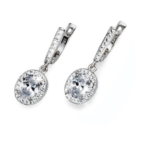 Oliver Weber pure 925ag white zircon mindjuše sa swarovski kristalima ( 62057.001 ) Cene