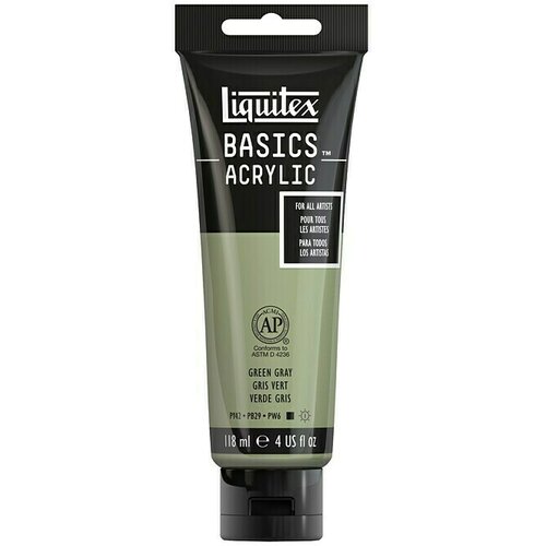 LIQUITEX Basics Akrilna boja (Sivo-zelena, 118 ml, Tuba) Slike